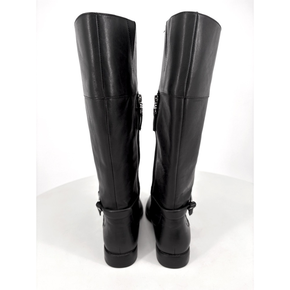 RALPH LAUREN Harlee Tall Black Leather Riding Boots Equestrian Knee High 6 - Picture 8 of 16
